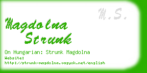 magdolna strunk business card